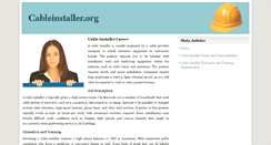Desktop Screenshot of cableinstaller.org