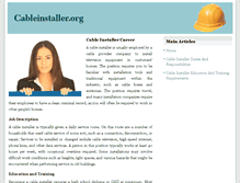 Tablet Screenshot of cableinstaller.org